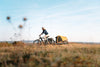 fiets met reisbench voor hond