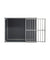 Hundos hondenbench - model DL - maat L - 3 dichte wanden