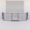 Dogspace Max multi uitbreidbare hondenren en roomdivider met deur - zwart