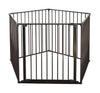 Dogspace Max multi uitbreidbare hondenren en roomdivider met deur - zwart