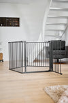 Dogspace Max multi uitbreidbare hondenren en roomdivider met deur - zwart