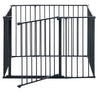 Dogspace Max multi uitbreidbare hondenren met deur - zwart - 105x72x70 cm