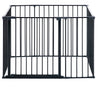 Dogspace Max multi uitbreidbare hondenren met deur - zwart - 105x72x70 cm