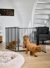 Dogspace Max multi uitbreidbare hondenren en roomdivider met deur - zwart